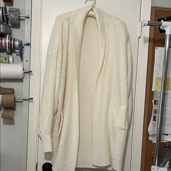 Bramble Lane Sweaters - Cream Open-Front Women’s Cardigan Sweater